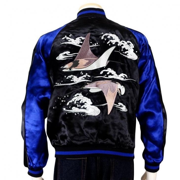 スカジャン MARIA PANTHER SOUVENIR JACKET JAPANISUQUE Manta Ray Souvenir jacket – SUKAJACK
