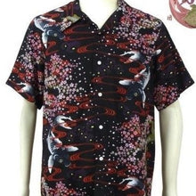 Load image into Gallery viewer, [HANATABIGAKUDAN] Sakura and Carp Hawaiian Shirts - sukajack
