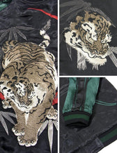 Load image into Gallery viewer, [HANATABIGAKUDAN] Hitsuki Bamboo White Tiger Embroidery Sukajan - sukajack