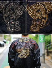 Load image into Gallery viewer, [SATORI] Gold and Silver Dragon Embroidery Sukajan - sukajack