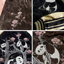 Load image into Gallery viewer, [JAPANESQUE] Plum and Panda Reversible Souvenir Jacket - sukajack