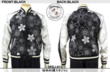 Load image into Gallery viewer, [JAPANESQUE] Geometric Cherry blossoms Souvenir Jacket - sukajack