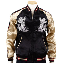 Load image into Gallery viewer, JAPANISUQUE Leaping Carp Embroidered Bomber Jacket