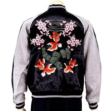 Load image into Gallery viewer, [JAPANISQUE] Cherry Blossoms and goldfish Skajan - sukajack
