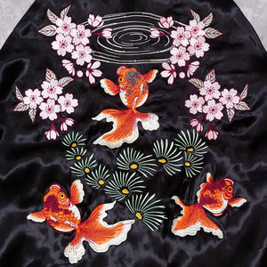 [JAPANISQUE] Cherry Blossoms and goldfish Skajan - sukajack