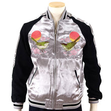Load image into Gallery viewer, JAPANESQUE Plum Blossoms and Bush Warbler Souvenir Jacket