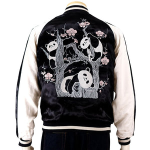 [JAPANESQUE] Plum and Panda Souvenir Jacket