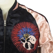 Load image into Gallery viewer, JAPANESQUE Fireworks and Panda Souvenir Jacket
