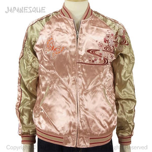 [JAPANESQUE] Sakura and Butterfly Souvenir Jacket