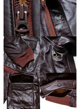 Load image into Gallery viewer, HOUSTON A-2 Leather Jacket Horse Leather Flight Jacket