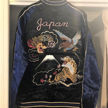 Load image into Gallery viewer, [JAPANESQUE] Dragon and Hawk and Tiger Reversible Sukajan - sukajack