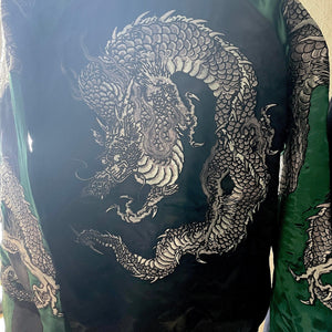 [HANATABIGAKUDAN] Round Dragon Embroidery Sukajan
