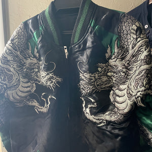 [HANATABIGAKUDAN] Round Dragon Embroidery Sukajan