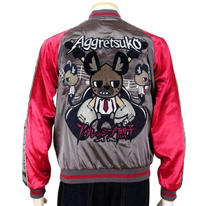 [SANRIO] Aggretsuko Haida Reversible Sukajan - sukajack