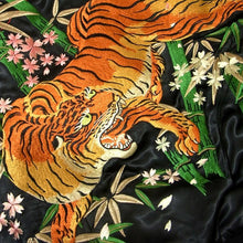 Load image into Gallery viewer, [SATORI] Cherry blossom and Tiger Reversible Souvenir Jacket - sukajack