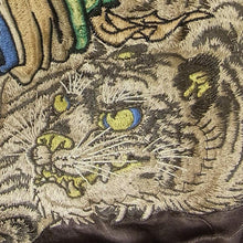 Load image into Gallery viewer, [SATORI] Tiger and Shoki Embroidery Souvenir Jacket - sukajack