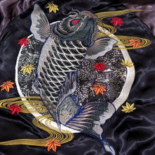 Load image into Gallery viewer, [SATORI] Autumn leaves and Demon Koi Souvnier Jacket - sukajack
