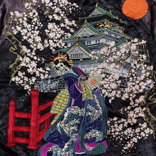 Load image into Gallery viewer, SATORI Kimono Skull with Castle Souvenir Jacket