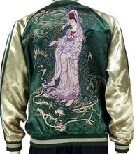 Load image into Gallery viewer, [SATORI] Ryuto Kannon Reversible Souvenir Jacket - sukajack
