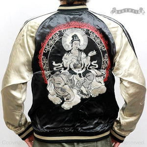 [SATORI] Samantabhadra Embroidery Reversible Souvenir Jacket