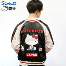 Load image into Gallery viewer, SANRIO Hello Kitty Sakura Chirimen Sleeve Reversible Sukajan
