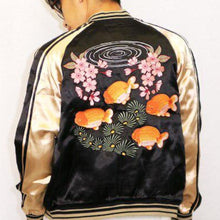 Load image into Gallery viewer, [JAPANESQUE] RANCHU with Sakura Reversible Souvenir Jacket - sukajack
