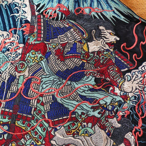 [HANATABIGAKUDAN] Skull And Archer Samurai Souvenir Jacket