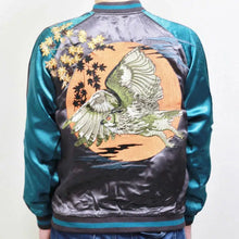 Load image into Gallery viewer, HANATABIGAKUDAN Autumn leaves and Owl Souvenir Jacket