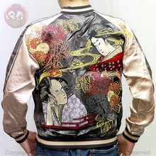 Load image into Gallery viewer, HANATABIGAKUDAN Geisha Reversible Souvenir Jacket
