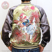 Load image into Gallery viewer, HANATABIGAKUDAN Carp and Oniwakamaru Souvenir Jacket

