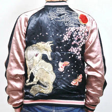Load image into Gallery viewer, HANATABIGAKUDAN Cherry blossoms and Fox Souvnier Jacket
